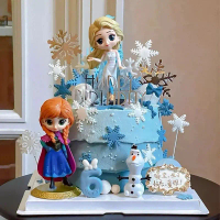 Frozen snowman white plastic cake topper 1pc