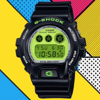 【CASIO 卡西歐】G-SHOCK 經典復刻 鮮豔色彩 電子腕錶 母親節 禮物(DW-6900RCS-1)