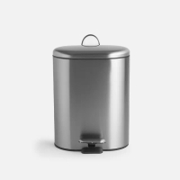 【特力屋】凱瑞橢圓垃圾桶-6L不鏽鋼