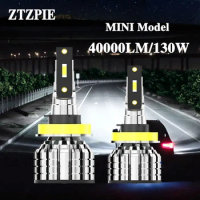 ZTZPIE 40000LM Powerful Car Led Headlight 6500k Ultra white light HB3 HB4 9005 9006 H1 H7 H4 H11 Bulb CSP 1860 Fit Fog Lamp 130W