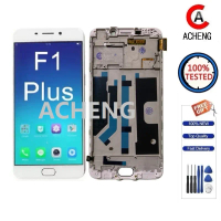 Adapted to ACHENG Compatible For Oppo F1 Plus / R9 X9009 R9m Lcd White With Frame Repair Replace the