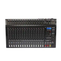 professional 350W powered mixing consoles dj stage 16 channel mixer de audio profecional
