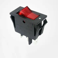 3PCS SOKEN RK1-14 Rocker Power Switch 16A 250VAC 16A 125VAC T100 3 Pin Red Lamp