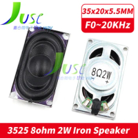 2Pcs 2035 8 Ohm 2W Speaker Inner Magnetic Rectangle Speaker 3520 Iron Case 8Ohm 2 Watt 35*20MM 35*20*5.5MM Speaker for Laptop