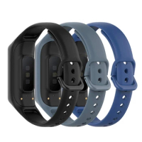 6 Pack Soft Silicone Waterproof Bracelet Accessories Sport Strap Replacement Wristbands For Samsung Galaxy Fit 2 SM-R220