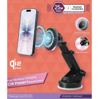 CAPDASE HR-CIRT01 伸縮臂 PRO-141 QI2 15W MFI MAGSAFE 無線車用充電器 黑色 (V073)