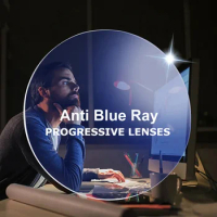 1.56 1.61 1.67 Photochromic Progressive Anti-Blue Multifocal Reading Glasses Lenses for See Far and Near Colored Lenses for Eyes