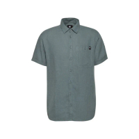 【Mammut 長毛象官方直營】Alvra Summer Shirt 透氣吸濕排汗短袖襯衫 男款 地層灰藍 #1015-01580