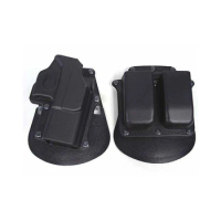 Tactical Gun Case Airsoft Holster&amp;Mag Pouch Set For Glock 19/23/25/28/32 - Right Handed Black Glock Holster And Magazine Pouch