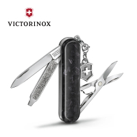 【VICTORINOX 瑞士維氏】Classic 閃耀系列五用瑞士刀(58mm-碳纖維刀殼)
