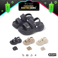 【GSI Shoes】Sandal Wanita Sendal Couple Anak & Dewasa Tebal Fashion Bahan Karet EVA Rubber Empuk Ring