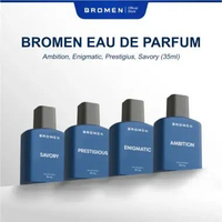 BROMEN Paket Bundling 4 Eau de Parfume Pcs All Variant Package 35mL - Parfum Pria Ambition 2pcs+Enig
