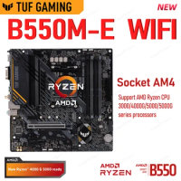 AMD TUF GAMING B550M-E WIFI AMD B550 Socket AM4 Motherboard For Ryzen R3 R5 R7 R9 CPU DDR4 4800(OC) MHz 128G M.2 SATA NEW B550M