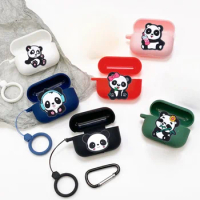 funny Panda Case for anker SoundCore Life A3i / dot 3i Case Cute Silicone Earphones Cover for SoundCore Life dot 3i Case