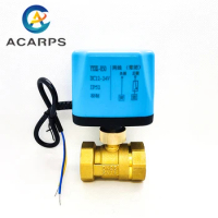 DN25 2-wire Brass Electric Ball Valve Normally Closed Motorized Ball Valve