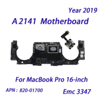 Tested A2141 Logic Board i7 2.6GHz/i9 2.3GHz 2.4GHz 16G 32G 500G 1TB Ssd For Macbook Pro Retina 16" A2141 Motherboard 820-01700