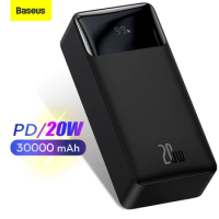 Baseus Power Bank 30000mAh Fast Charging Powerbank Portable External Battery Charger For iPhone 12 Pro Xiaomi Huawei Pover Bank