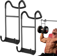 TOBWOLF Dumbbell Spotter Hooks Hangers Heavy Power Dumbbells Rack Attachments for Dumbbell Bench Pre