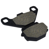 Cyleto Motorcycle Parts Rear Brake Pads for Polaris Phoenix 200 Sawtooth 2005-2010 for Peugeot Django 125 150 S Allure 2014-2019