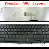 New Laptop Keyboard for Sony Vaio SVE15 SVE 15 SVE15 SVE1511 E 15.5" E15 Black * WITH Frame * Spanish SP Version - 149031961