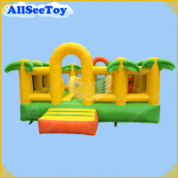 Mini Inflatable Trampoline Include Slide for Kids,Very Beautiful Tree Style