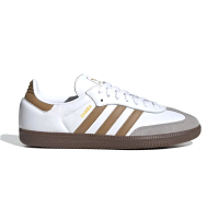 【adidas 愛迪達】Samba OG 男鞋 女鞋 白棕色 奶茶色 復古 休閒鞋 JH8796