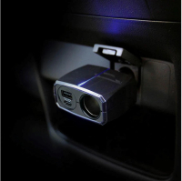 日本 KASHIMURA 汽車用一拖二點煙器一拖三TYPE-C USB充電器分插直插 12V 24V