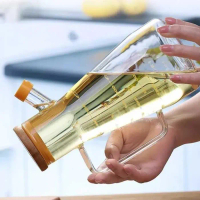 N✉Fr Botol Tempat Minyak Goreng Kaca Borosilicate Glass Oil Pot 1 Liter U㊛2Q