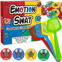 Garybank Emotion Swat Games for Kids Social Emotional Learning W/56 Emotion Cards Feelings Regulatio