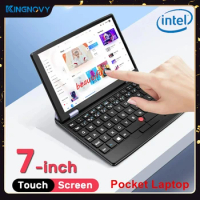 7'' Inch Fanless Mini Laptop Touch Screen Intel Celeron N4000 12GB RAM Ultrabook 2.0MP Pocket Notebook Computer PC Windows 11