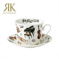 【英國ROY KIRKHAM】CONCERT交響樂系列450ml早餐杯盤組(英國製骨瓷杯)