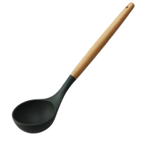【CHEF 掌廚】櫸木矽膠湯杓(防刮傷鍋具)
