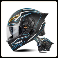 2024 Safety Retro Certified Motorcycle Helmet DOT Lightweight Breathable Full Face Helmets Adult Full Face Helmet Washable