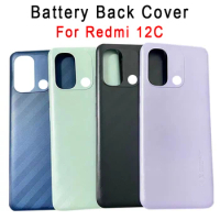 New For Xiaomi Redmi 12C 12c Back Battery Case Rear Door Housing Cover Replacement for Redmi12C Phone Case Shell With Logo