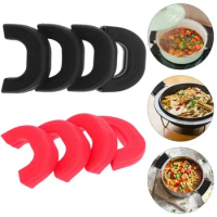 2Pcs Silicone Handle Holder Heat Resistant Cookware Holders Cover Oven Mitts Pot Sleeve Grip for Frying Cast Iron Skillet Pan