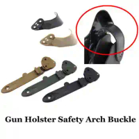 Tactical Belt Gun Holster Safety Arch Buckle Lock Adapter System Airsoft Pistol Waist Holster Button Accessories For S Holster