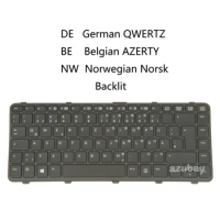 Genuine Laptop Backlit Keyboard for HP Probook 640 G1 645 G1, 787294- 780168- A41 091 041 Belgian AZERTY Norwegian German QWERTZ