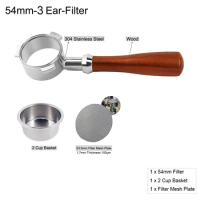 54mm 304 Stainless Steel Bottomless Portafilter for Breville 840/870/878/880 Coffee Filter Screen