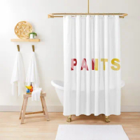 PANTS text Shower Curtain In The Bathroom Anti-Mold Waterproof Shower Curtain