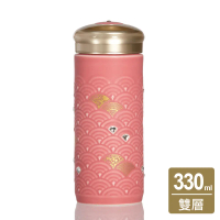 乾唐軒活瓷 | 吉星玲瓏如意隨身杯 / 大 / 雙層 / 水晶 / 7色 330ml-無光胭脂粉紅