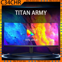 TITAN ARMY 34 Inch Monitor 4k 144Hz 21:9 VA Office Display Computer Gamer E-Sports Monitor Gaming PC LED Screen HDR