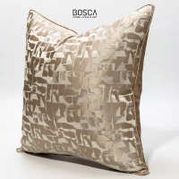 Bosca Living Luxury Premium Pillowcase / Sarung Bantal Sofa Gold Premium Mewah / Cushion Cover - varian D