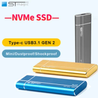 STmagic SPT30 PLUS USB3.1 Gen 2 Pcie Nvme External SSD Hard Drive 128GB 256GB 512GB 1TB Metal Portable SSD Type C Mini Device