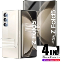 For Samsung Galaxy Z Fold 5 ZFOLD5 Fold5 Soft Screen Protector Front Back Innder Hydrogel Protective Film for Samsung Z Fold5 5G
