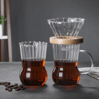 Coffee Jug Hand Drip Coffee Set Coffeeware Teaware Kitchen Accessories Teapot Tea Pot Barista Tools Glass Pots Kettle Percolator