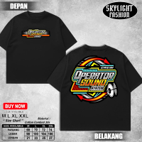SkylightFashion - Kaos Motif OPERATOR SOUND - Kaos Dewasa Hitam Cowok Cewek Keren- T-Shirt Murah Ata