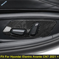 Car Styling Interior Seat Adjustment Switch Button Control Cover Trim Garnish Molding For Hyundai Elantra Avante CN7 2021 - 2023