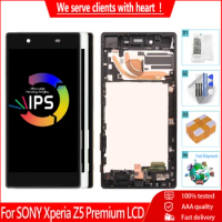 5.5" Original For SONY Xperia Z5 Premium E6853 E6883 LCD Display Touch Screen Digitizer Replacement For Sony Z5 Plus LCD+Frame