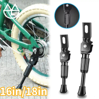 16in/18in Kickstand Sepeda Lipat/Penyangga Kaki Sepeda Penyangga Kaki Sepeda Anti Seli