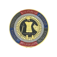 Armor of God Challenge Coin Prayer Commemorative Coin Ephesus Challenge Coins